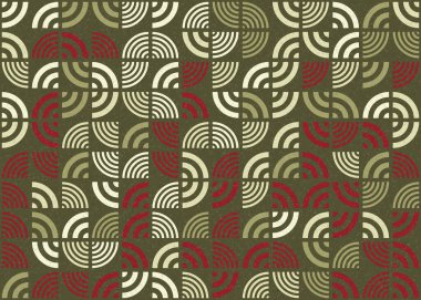 Soyut geometrik üretken desen, vektör illüstrasyonu