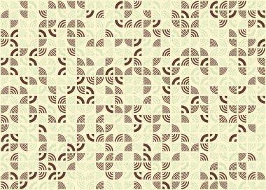 Soyut Geometrik Desen üretken hesaplama sanatı çizimi