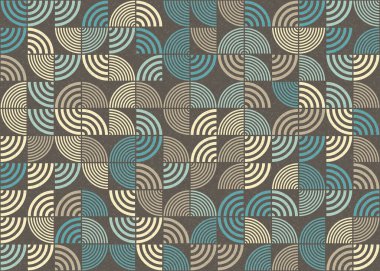 Soyut Geometrik Desen üretken hesaplama sanatı çizimi