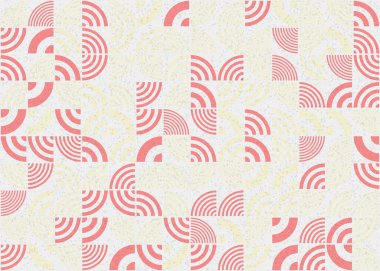 Soyut Geometrik Desen üretken hesaplama sanatı çizimi