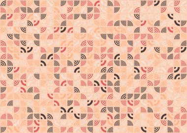 Soyut Geometrik Desen üretken hesaplama sanatı çizimi