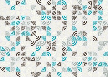 Soyut Geometrik Desen üretken hesaplama sanatı çizimi