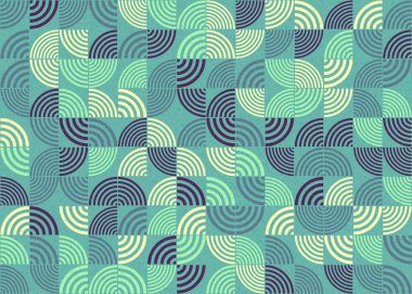 Soyut Geometrik Desen üretken hesaplama sanatı çizimi