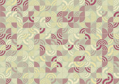 Soyut Geometrik Desen üretken hesaplama sanatı çizimi