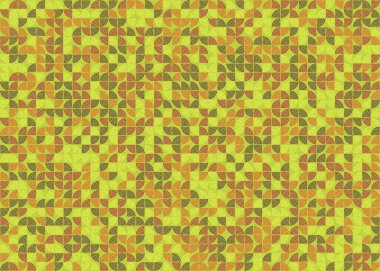 Soyut Geometrik Desen üretken hesaplama sanatı çizimi