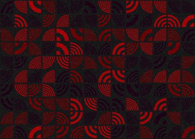 Soyut Geometrik Desen üretken hesaplama sanatı çizimi