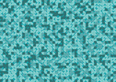 Soyut Geometrik Desen üretken hesaplama sanatı çizimi