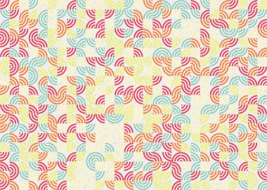 Soyut Geometrik Desen üretken hesaplama sanatı çizimi