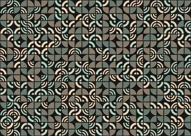 Soyut Geometrik Desen üretken hesaplama sanatı çizimi