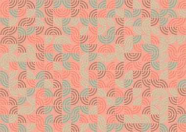 Soyut geometrik üretken desen, vektör illüstrasyonu