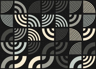 Soyut Geometrik Desen üretken hesaplama sanatı çizimi