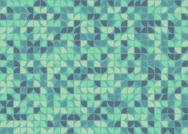 Soyut geometrik üretken desen, vektör illüstrasyonu