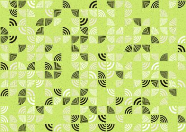 Soyut Geometrik Desen üretken hesaplama sanatı çizimi