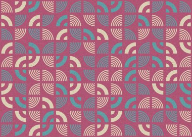 Soyut Geometrik Desen üretken hesaplama sanatı çizimi