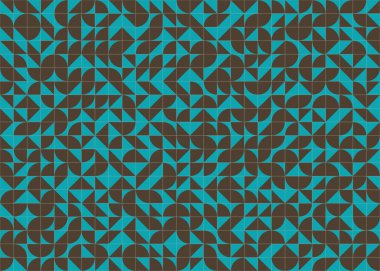 Soyut Geometrik Desen üretken hesaplama sanatı çizimi