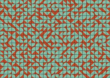 Soyut Geometrik Desen, üretken hesaplama sanatı çizimi