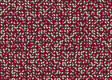 Soyut Geometrik Desen, üretken hesaplama sanatı çizimi