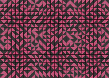 Soyut Geometrik Desen üretken hesaplama sanatı çizimi