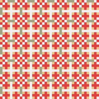 Soyut çapraz desen, üretken hesaplama sanatı illüstrasyonu