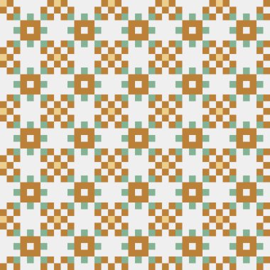 Soyut Geometrik Desen, üretken hesaplama sanatı, vektör illüstrasyonu  