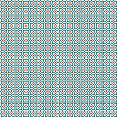 Soyut Geometrik Desen, üretken hesaplama sanatı, vektör illüstrasyonu  