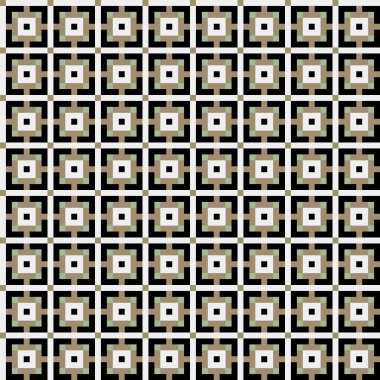 Soyut Geometrik Desen, üretken hesaplama sanatı, vektör illüstrasyonu  