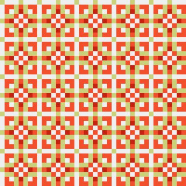 Soyut Geometrik Desen, üretken hesaplama sanatı, vektör illüstrasyonu  