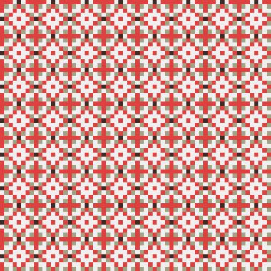 Soyut Geometrik Desen, üretken hesaplama sanatı, vektör illüstrasyonu