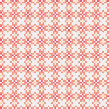 Soyut Geometrik Desen, üretken hesaplama sanatı, vektör illüstrasyonu  