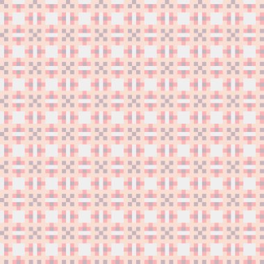 Soyut Geometrik Desen, üretken hesaplama sanatı, vektör illüstrasyonu  