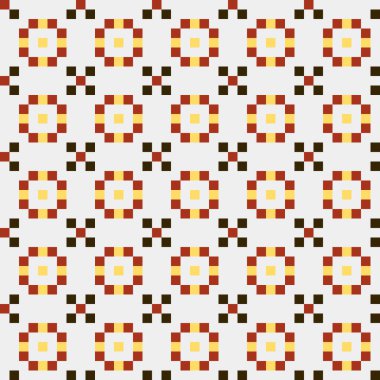 Soyut Geometrik Desen, üretken hesaplama sanatı, vektör illüstrasyonu  