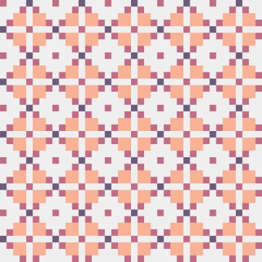 Soyut Geometrik Desen, üretken hesaplama sanatı, vektör illüstrasyonu  