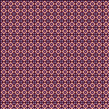 Soyut Geometrik Desen, üretken hesaplama sanatı, vektör illüstrasyonu  