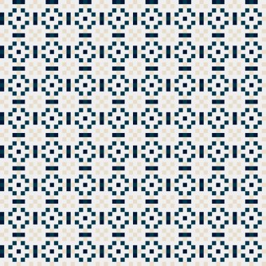 Soyut Geometrik Desen, üretken hesaplama sanatı, vektör illüstrasyonu  