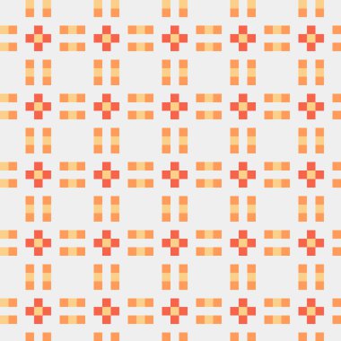 Soyut Geometrik Desen, üretken hesaplama sanatı, vektör illüstrasyonu  