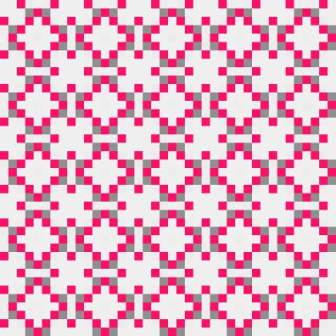 Soyut Geometrik Desen, üretken hesaplama sanatı, vektör illüstrasyonu  