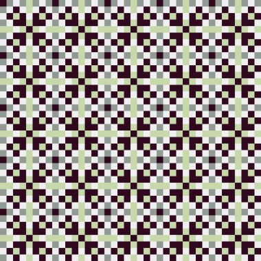 Soyut Geometrik Desen, üretken hesaplama sanatı, vektör illüstrasyonu  