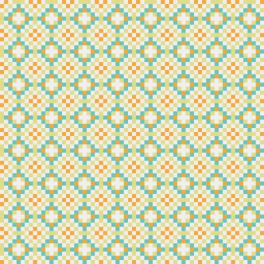 Soyut Geometrik Desen, üretken hesaplama sanatı, vektör illüstrasyonu  