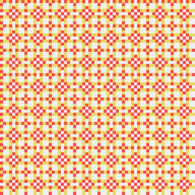 Soyut Geometrik Desen, üretken hesaplama sanatı, vektör illüstrasyonu  