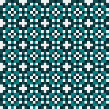 Soyut Geometrik Desen, üretken hesaplama sanatı, vektör illüstrasyonu