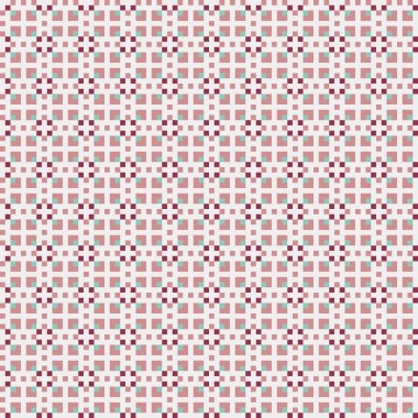 Soyut Geometrik Desen, üretken hesaplama sanatı, vektör illüstrasyonu  