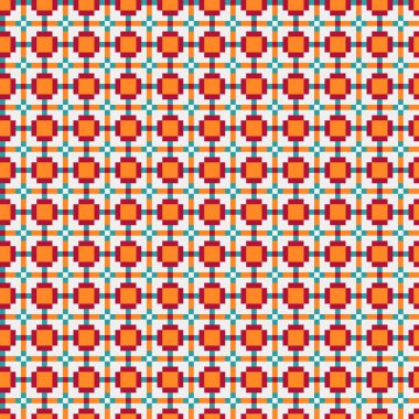 Soyut Geometrik Desen, üretken hesaplama sanatı, vektör illüstrasyonu  