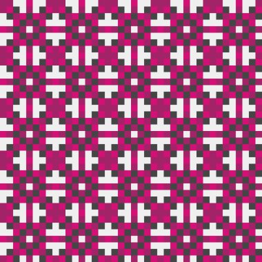 Soyut Geometrik Desen, üretken hesaplama sanatı, vektör illüstrasyonu