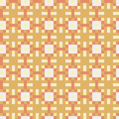 Soyut Geometrik Desen, üretken hesaplama sanatı, vektör illüstrasyonu  