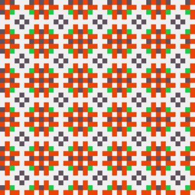 Soyut Geometrik Desen, üretken hesaplama sanatı, vektör illüstrasyonu  