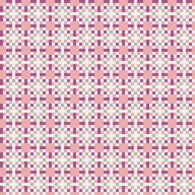 Soyut Geometrik Desen, üretken hesaplama sanatı, vektör illüstrasyonu  