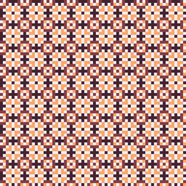 Soyut Geometrik Desen, üretken hesaplama sanatı, vektör illüstrasyonu