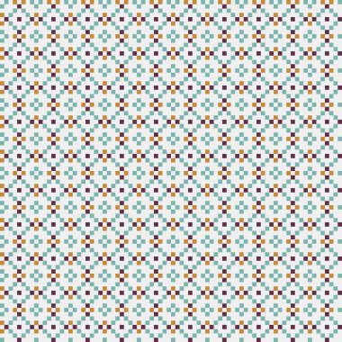 Soyut Geometrik Desen, üretken hesaplama sanatı, vektör illüstrasyonu  