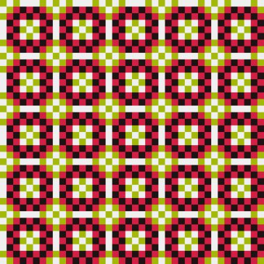 Soyut Geometrik Desen, üretken hesaplama sanatı, vektör illüstrasyonu  