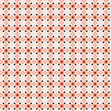 Soyut Geometrik Desen, üretken hesaplama sanatı, vektör illüstrasyonu  